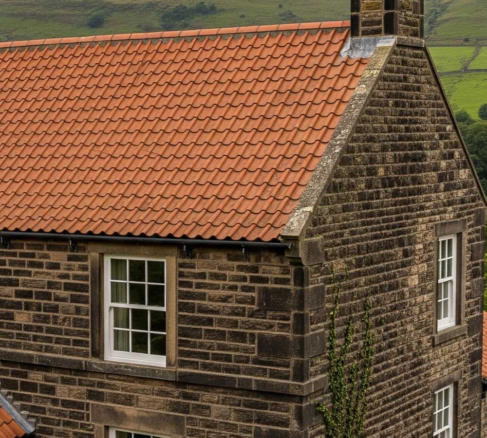 tiled pitched roof